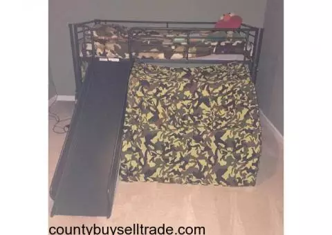 kids twin bunk beds metal